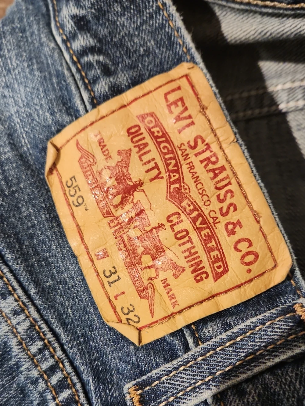 ❤️ LEVIS Y2K 559 RELAXED STRAIGHT JEANS, 31